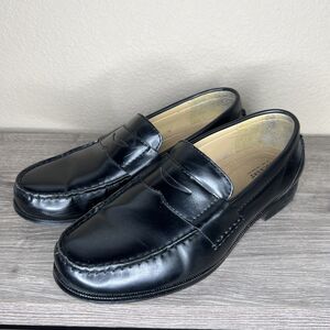 Dockers Black Penny Loafer Shoes Mens 12W Slip On Office Business Dress Preppy
